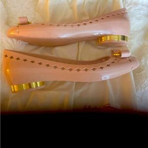 Salvatore Ferragamo Vara Bow Jelly Flats Size 10
